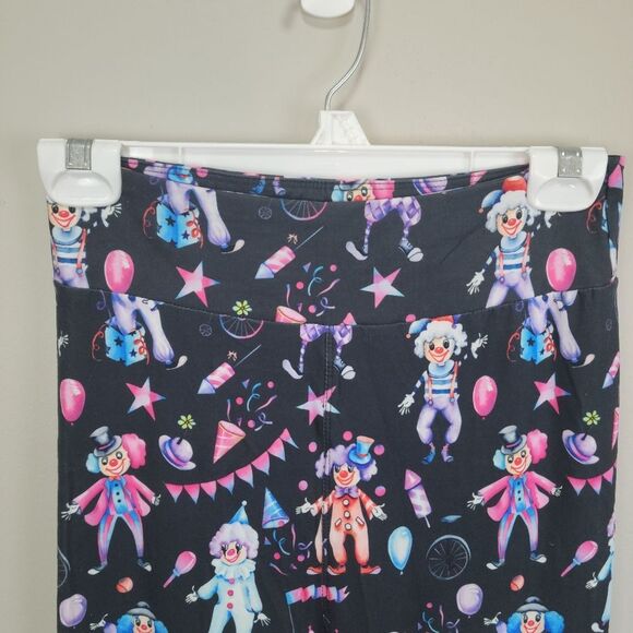 Bright Cheerful Clown Capri Leggings One‎  Size Fits All - Picture 3 of 6